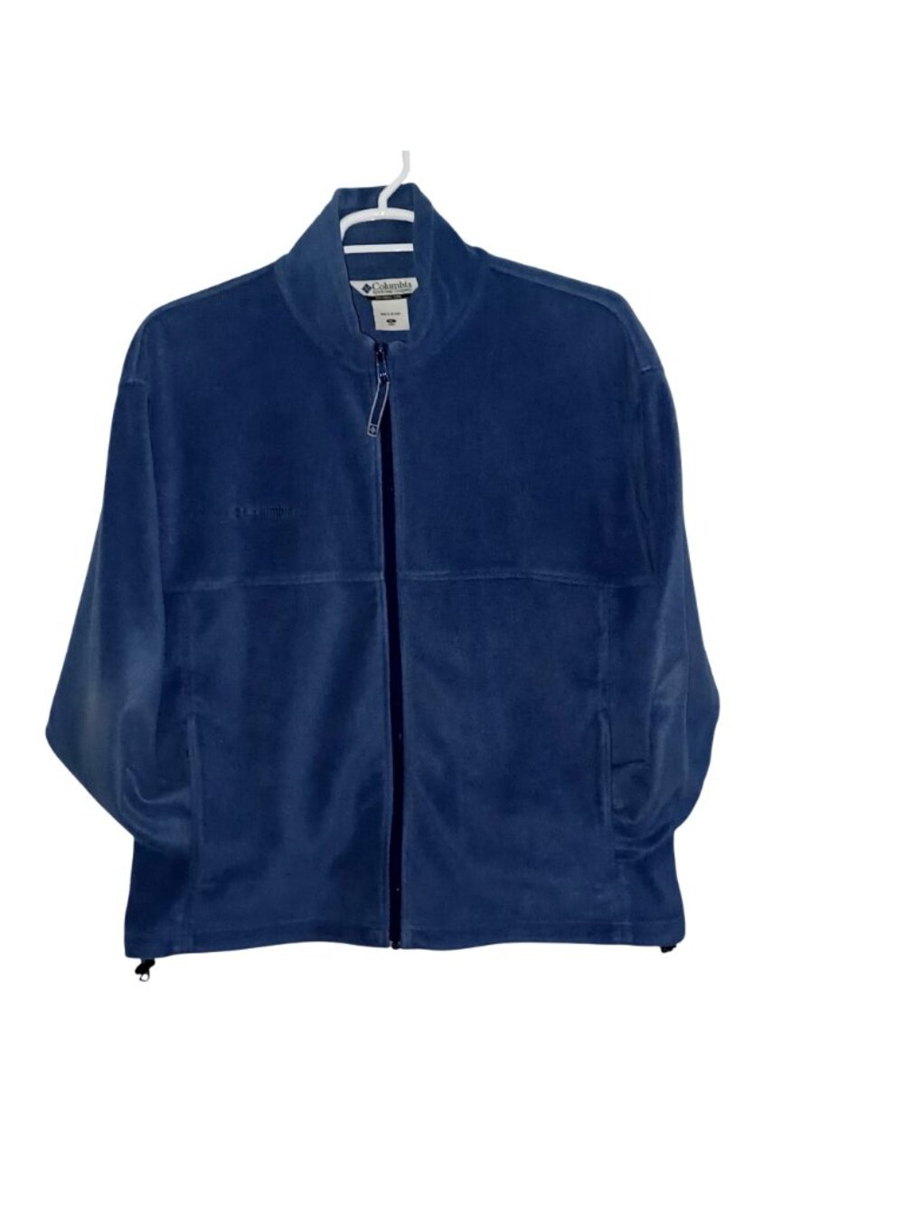 Fleece Jacket Blue Zip Columbia Gorpcore Outdoor Casual Cool Weather Men Size XL